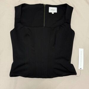 NEW (w/ tag) Reformation Sienna Knit Top Black - Size S